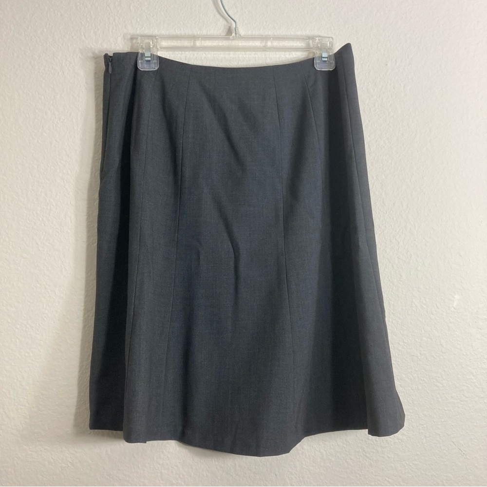 Calvin Klein A-Line Circle Skirt - Gray - Size 10